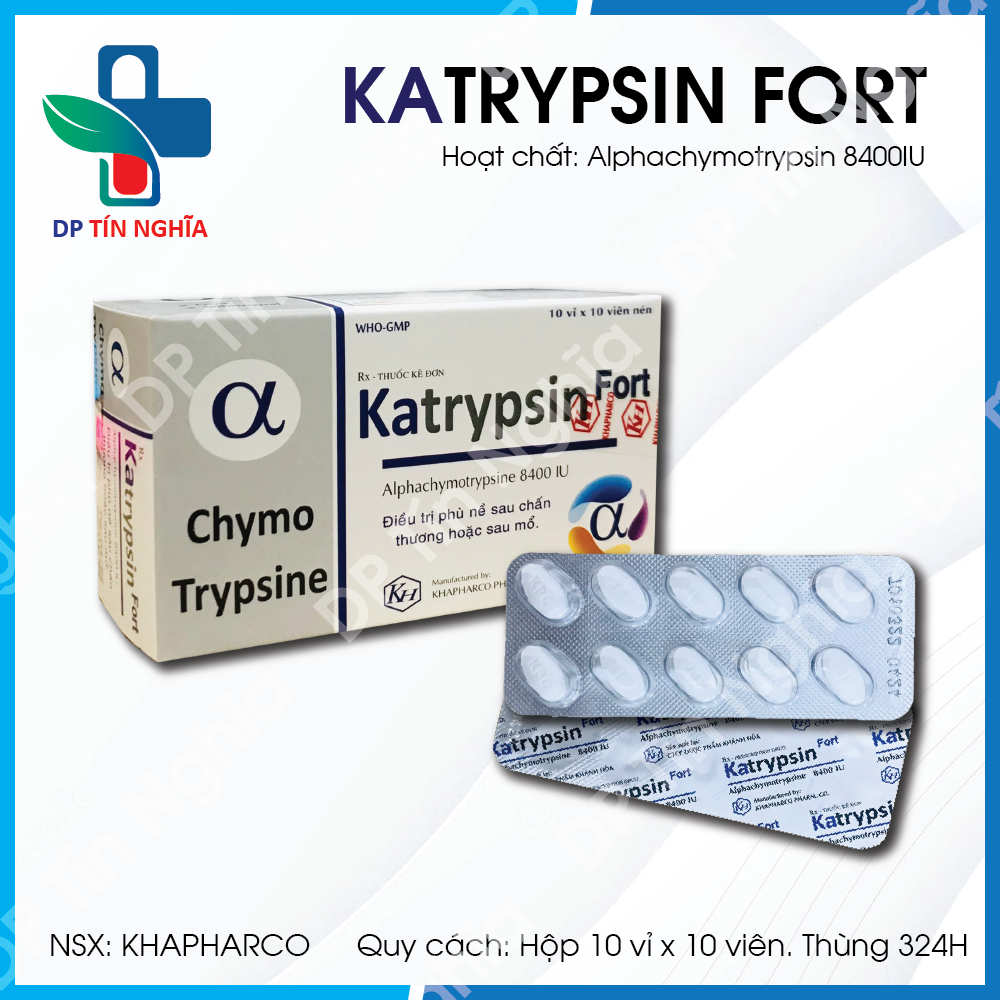 Katrypsin Fort (Vỉ PVC 100v)
