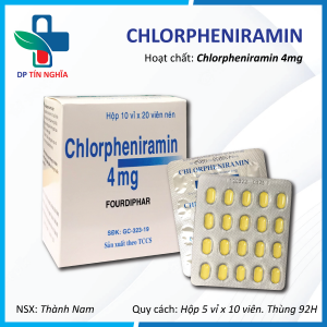 Chlorpheniramin (Vỉ)