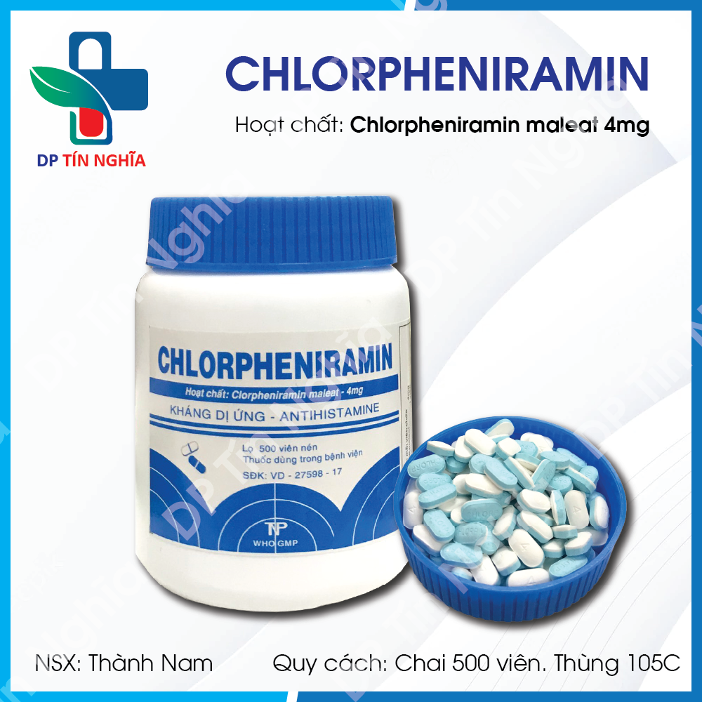 Chlorpheniramin trắng xanh