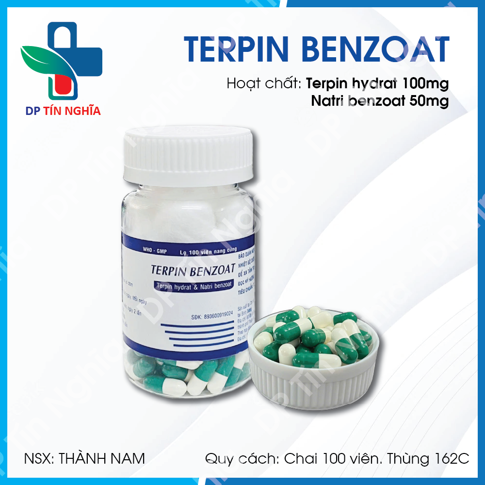 Terpin Benzoat Chai (Viên nang)